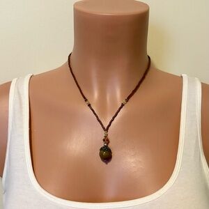 Earth Tones Pendant‎ Necklace